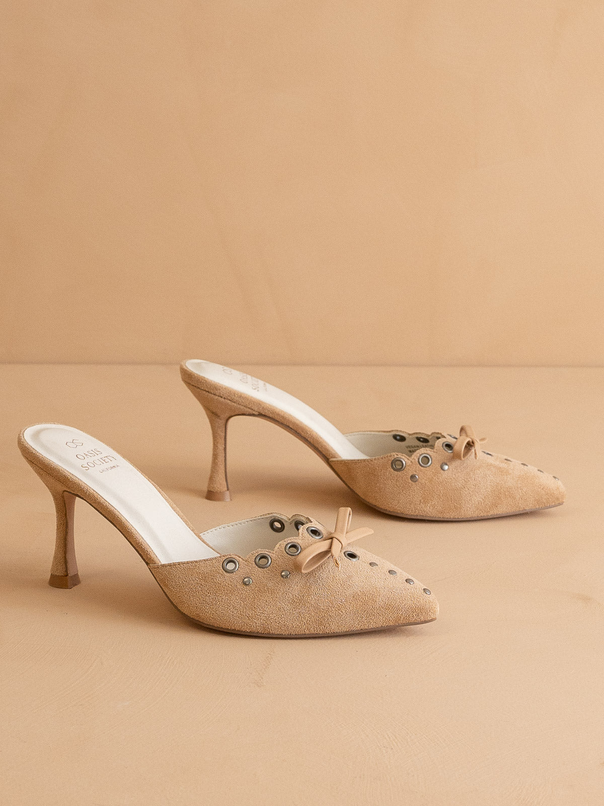 The Meridian | Sand Kitten Heel