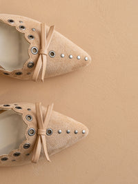 The Meridian | Sand Kitten Heel