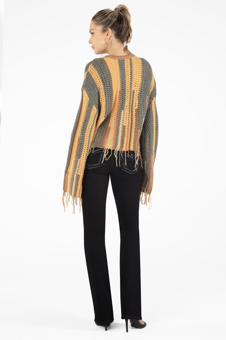 Autumn Fringe Knitted Sweater