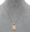 INITIAL CARD NECKLACE