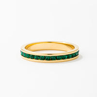 Tessa Emerald Crystal Eternity Band