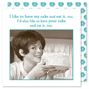 Cake And Eat It, Too Beverage Napkin