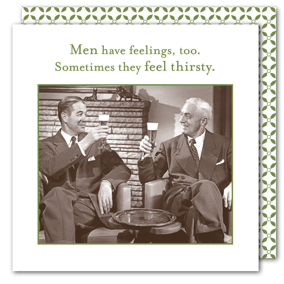 Men Have Feelings Too Beverage Napkin