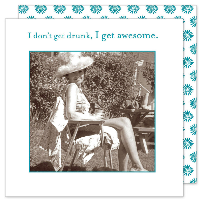 I Get Awesome Beverage Napkin