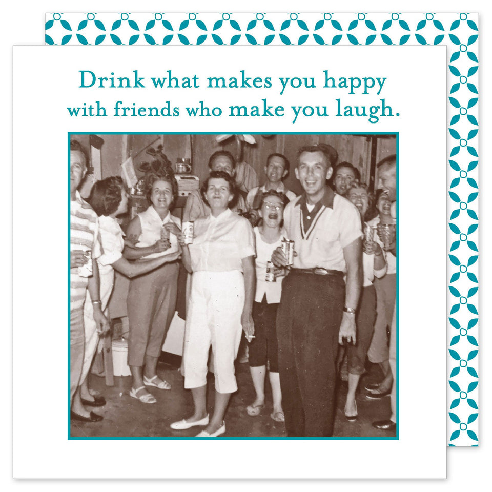 Drink Happy Beverage Napkin