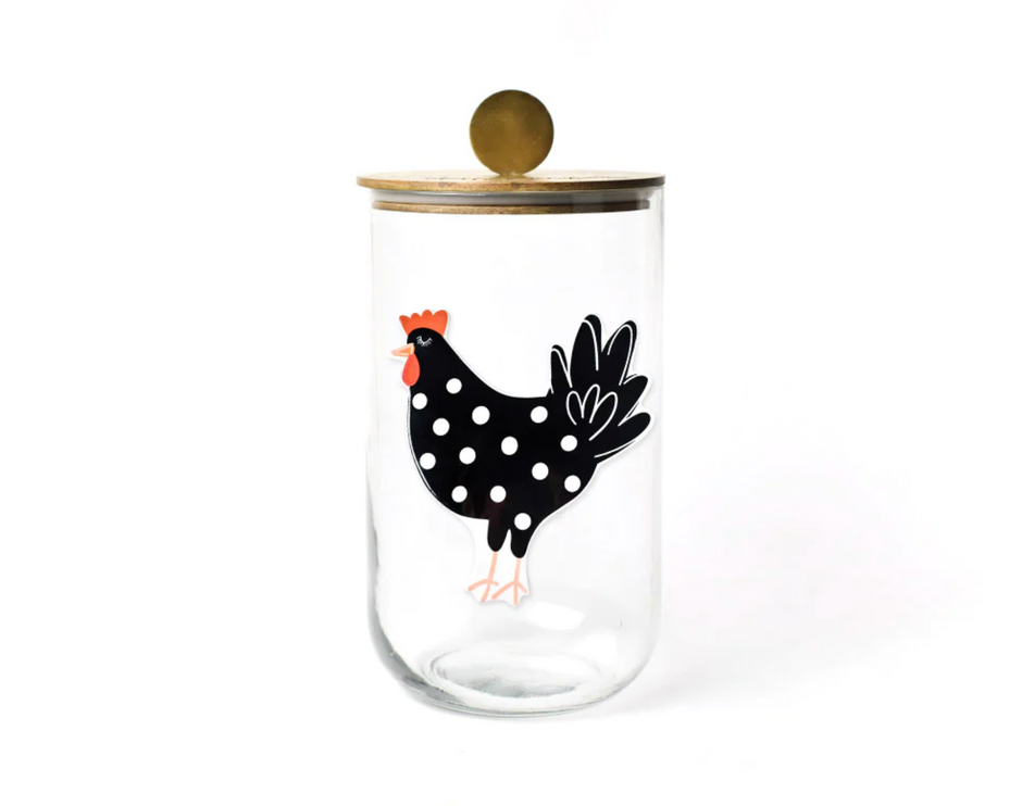 Big Wooden Lid Jar Happy Everything