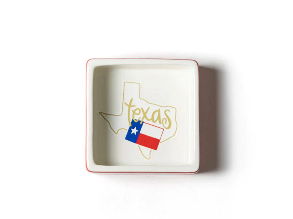 Tazón de baratija cuadrado Texas 3.5