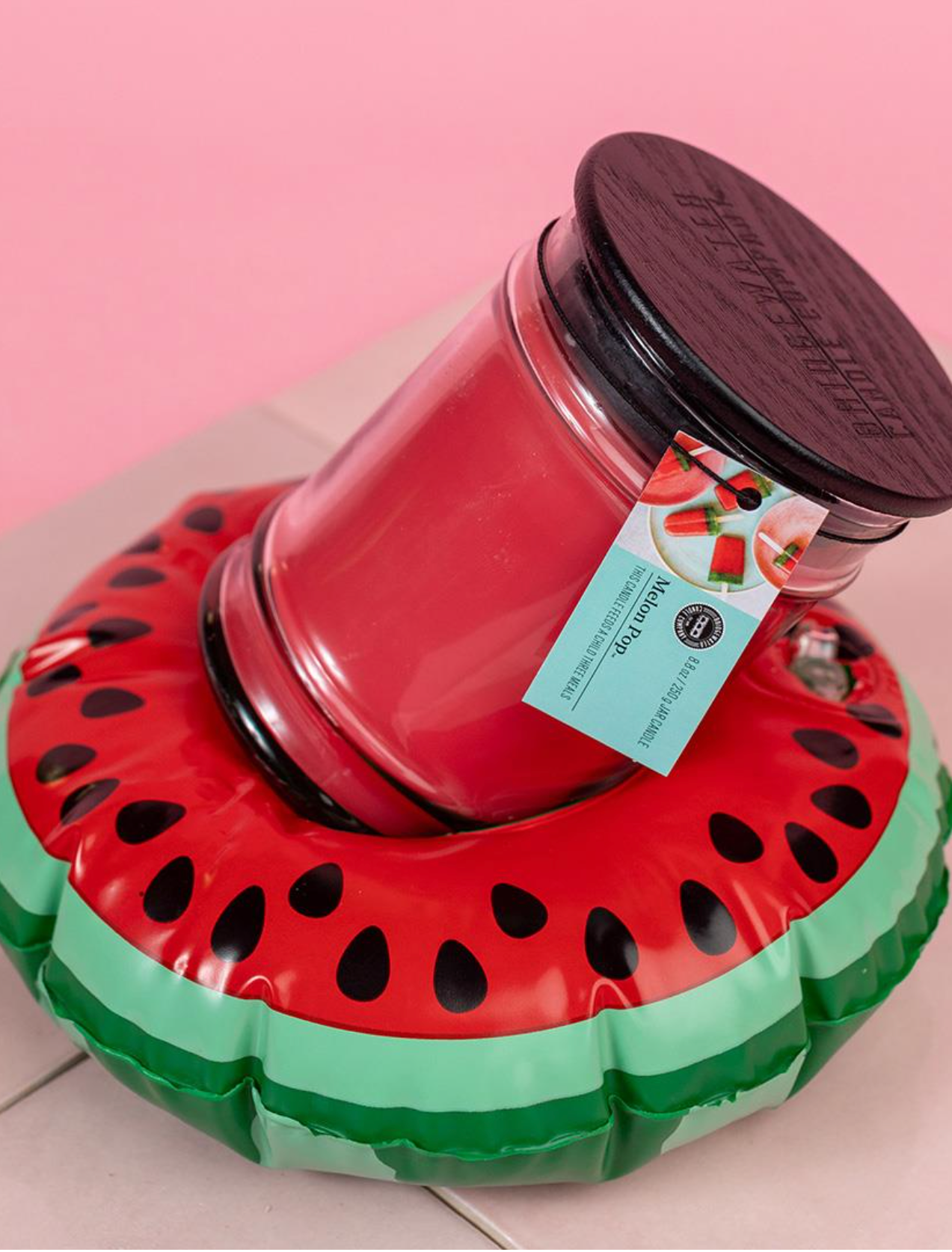 Melon Pop Candle 8oz Small Jar - Thumbnail 2