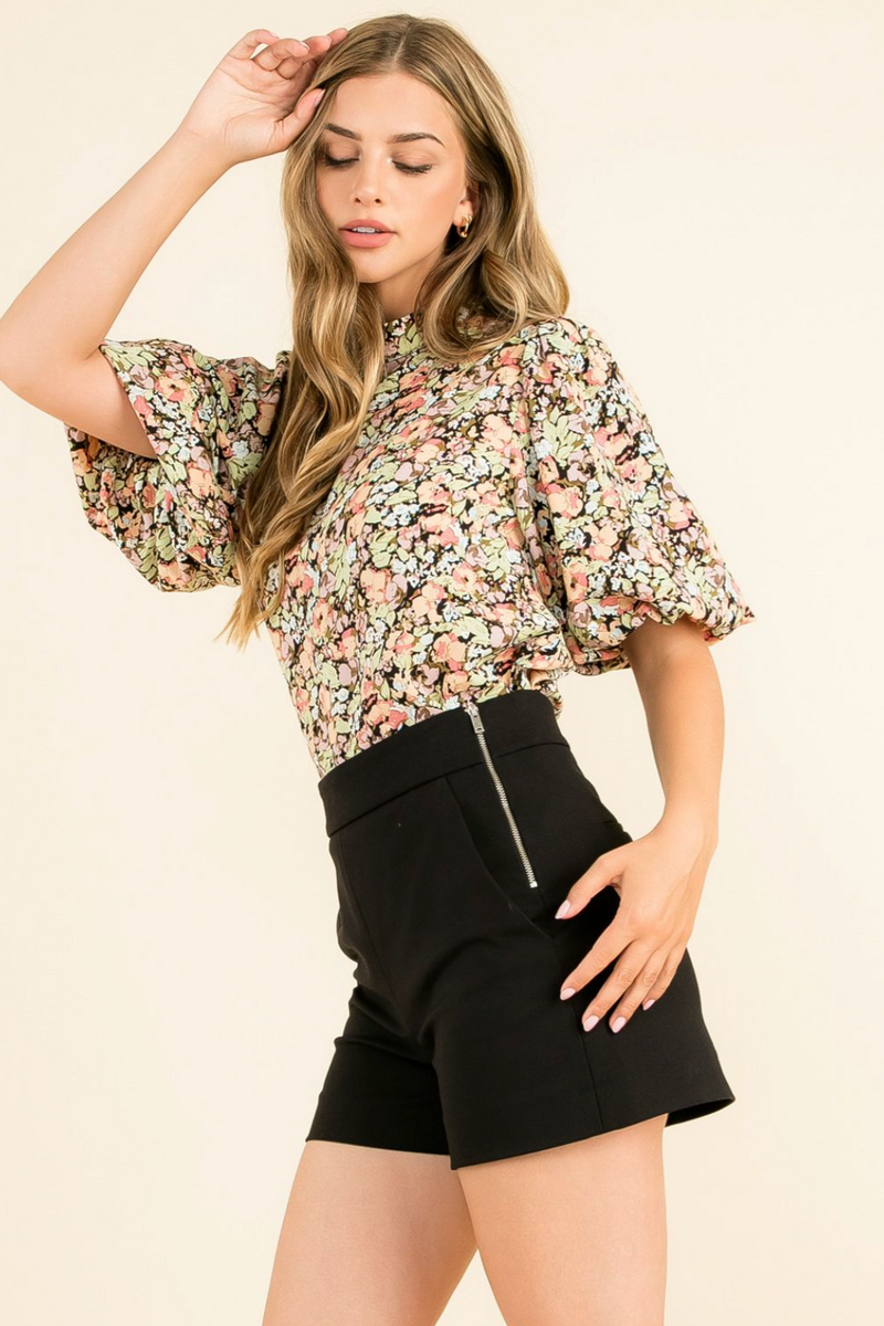 Floral Minnie Top