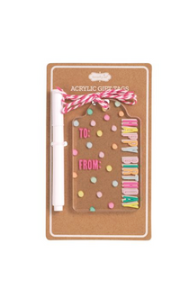 Acrylic Birthday Tag Sets
