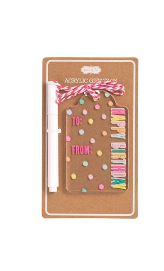 Acrylic Birthday Tag Sets