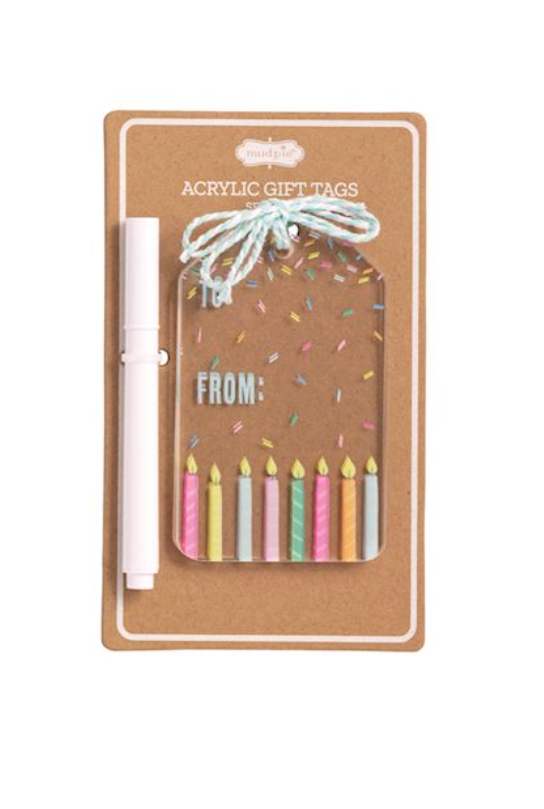 Acrylic Birthday Tag Sets