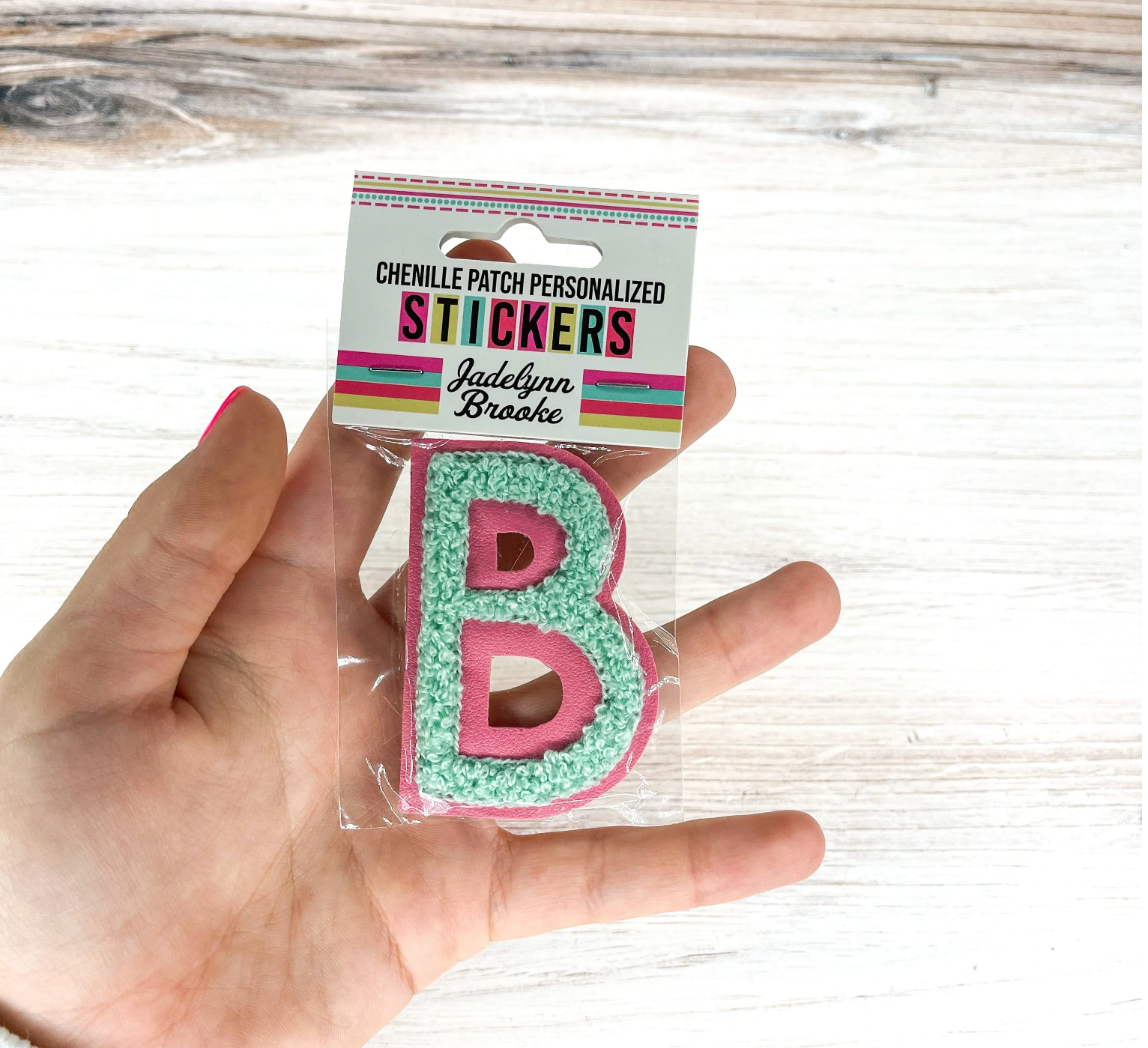 Chenille Patch Personalized Stickers