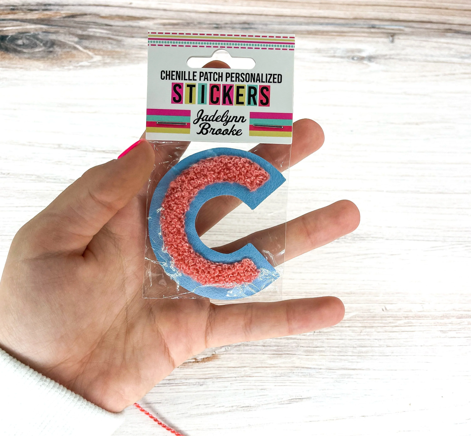 Chenille Patch Personalized Stickers