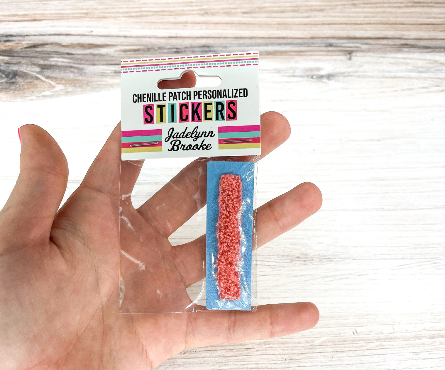 Chenille Patch Personalized Stickers