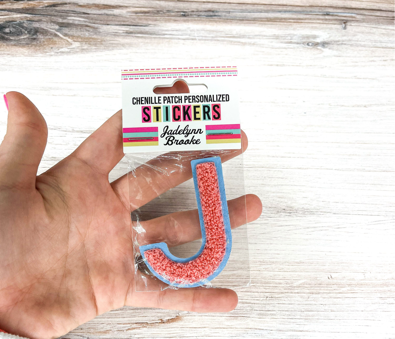 Chenille Patch Personalized Stickers
