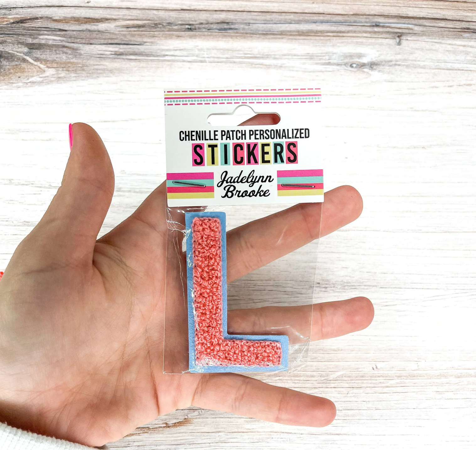 Chenille Patch Personalized Stickers