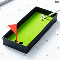 Golf Club Pens Novelty Desktop Putting Green Stationery Gift