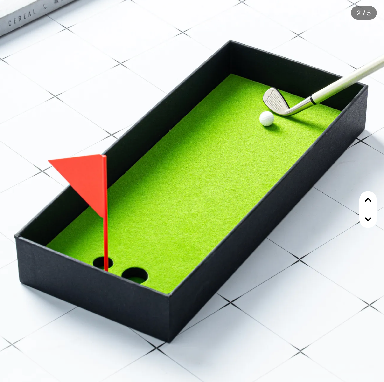 Golf Club Pens Novelty Desktop Putting Green Stationery Gift