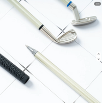 Golf Club Pens Novelty Desktop Putting Green Stationery Gift