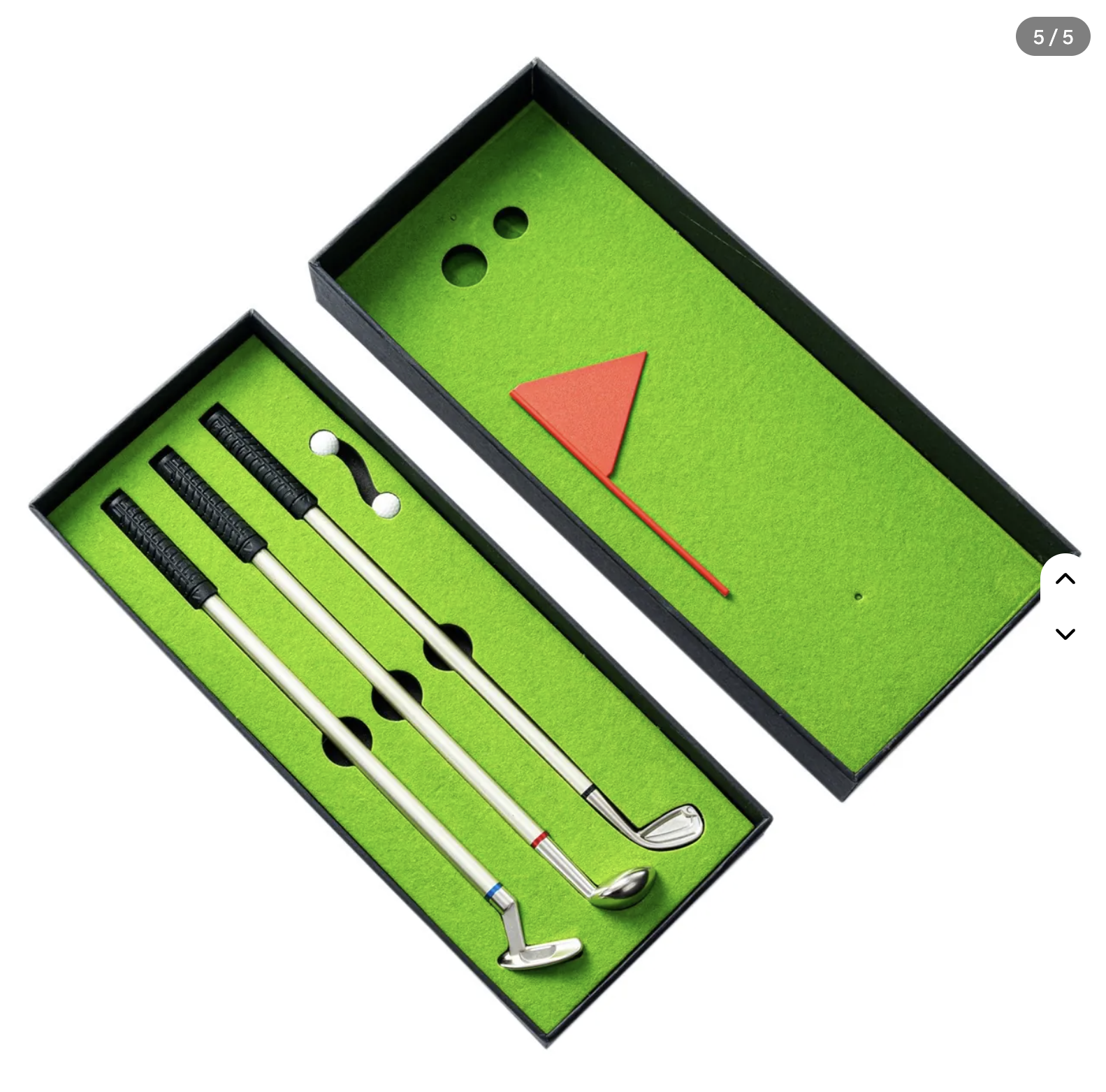 Golf Club Pens Novelty Desktop Putting Green Stationery Gift