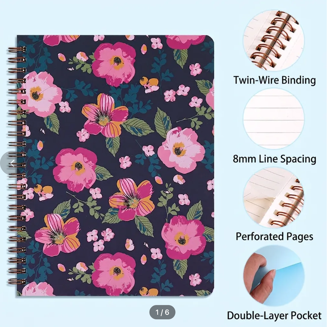 Floral Notebook