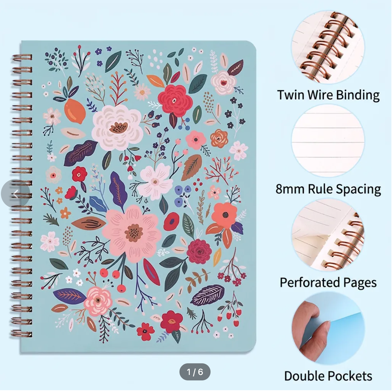 Floral Notebook