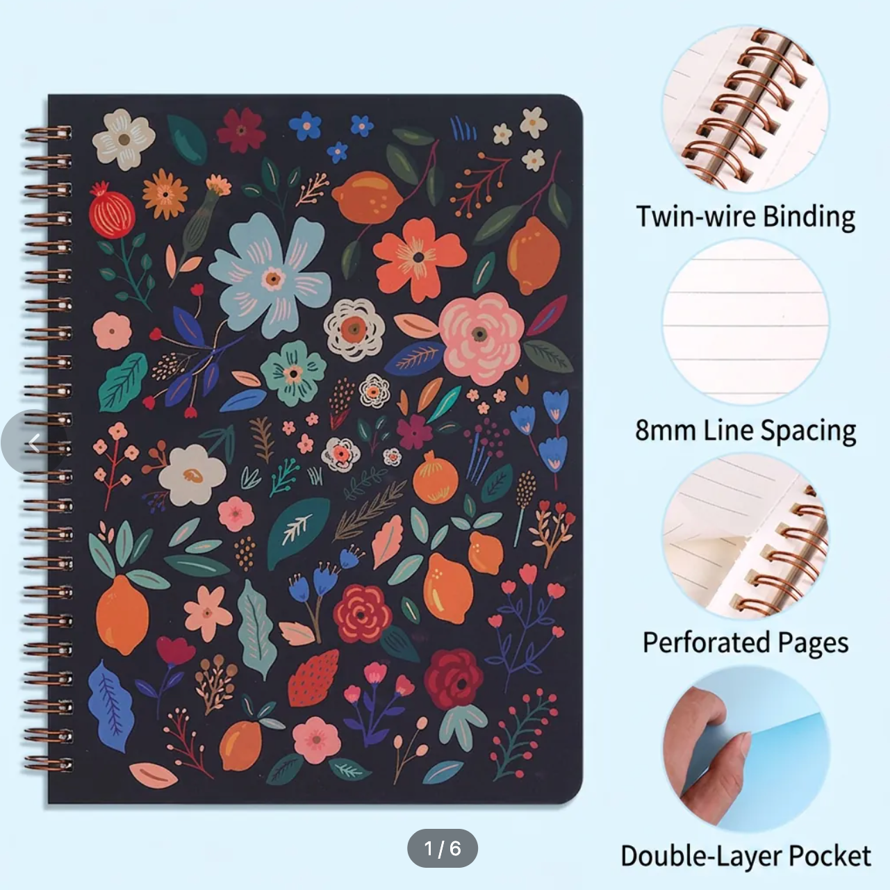Floral Notebook