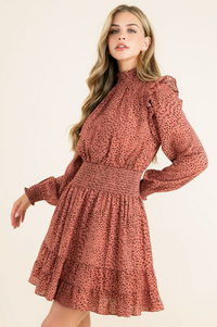 Christa Red Midi Dress