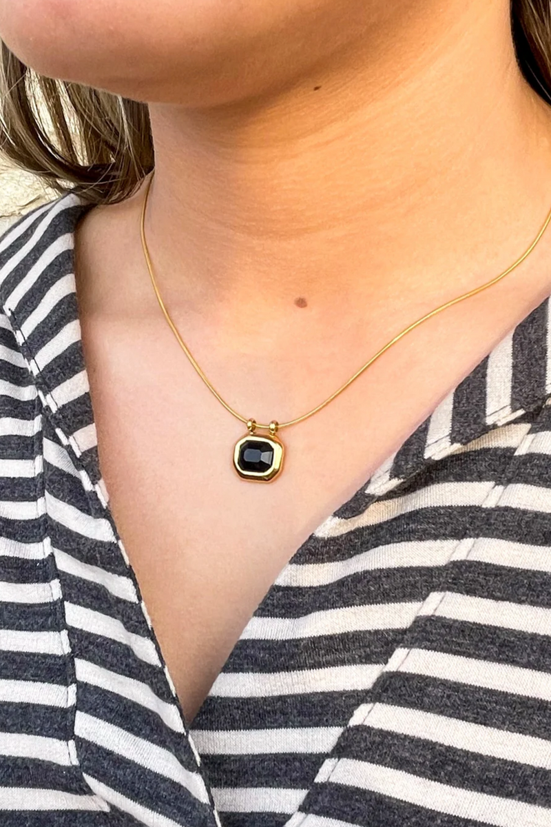 Bracha Colette Onyx Necklace