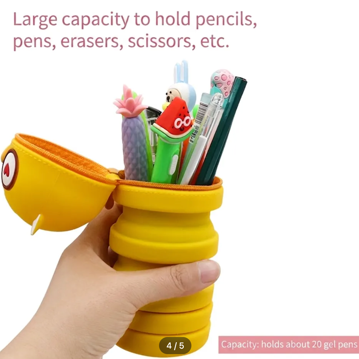 Retractable Animal Pencil Case