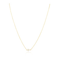 Janet Side Cross Necklace
