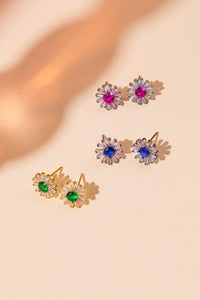 VINTAGE SUNFLOWER EARRINGS