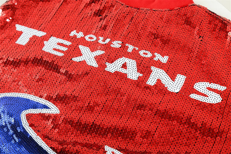 Sequin Texans Jacket