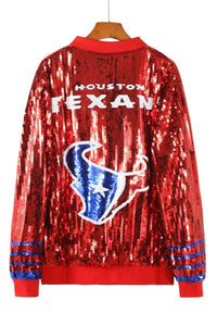 Sequin Texans Jacket