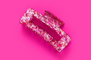 Taylor Elliott Pink Confetti Claw Clip PINK