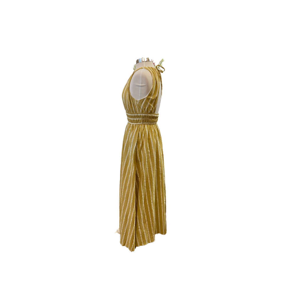 Mustard and Ivory Spring Dress