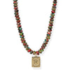 WATERCOLOR INITIAL CARD NECKLACE