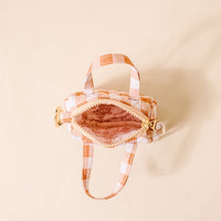 Maple Gingham Itty Bitty Duffle Bag Charm