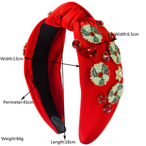 CHRISTMAS HEADBAND WITH ALLOY HEADBAND