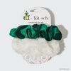 White & Green Elf x kitsch Scrunchies 2pc