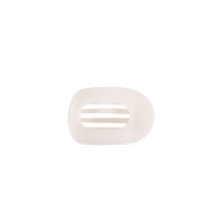 Coconut White | Tiny | Flat Round Hair Clip