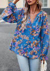 Floral Button Down Long Sleeve Blouse