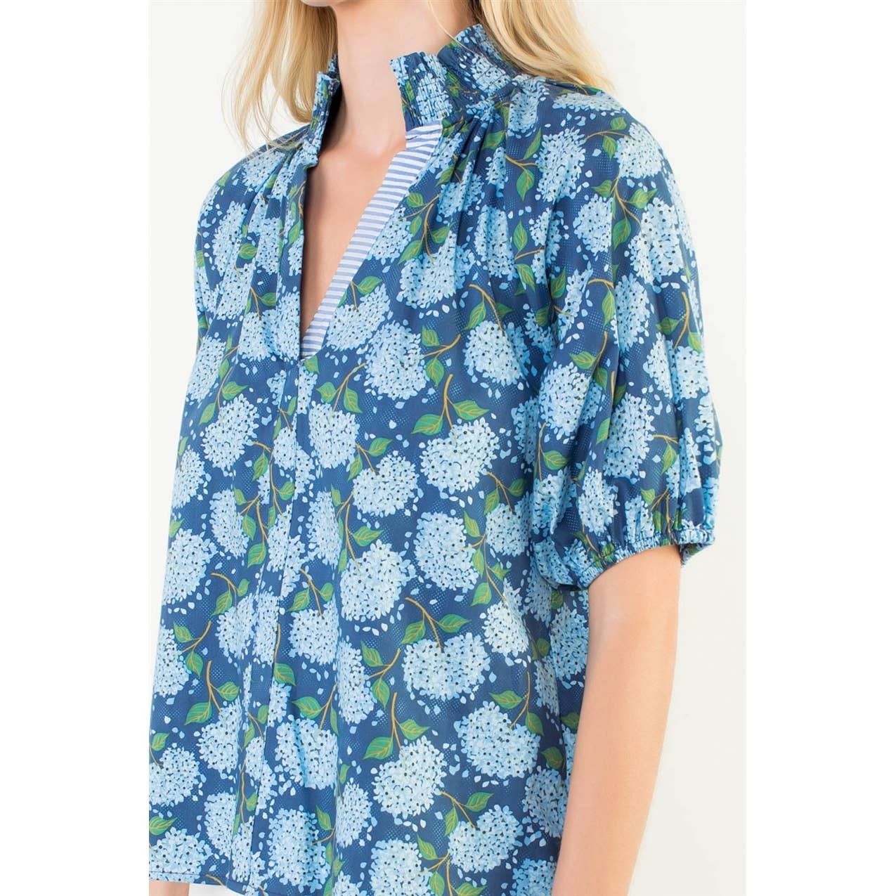 Sawyer - Puff Sleeve Flower Print Top
