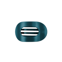 Teal With It | Small | Flat Round Hair Clip