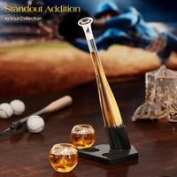 Home Run Baseball Decanter Set