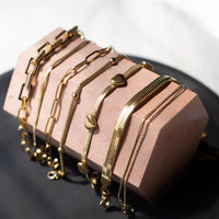 Gold Chain Bracelet - Figaro, Gilded Collection