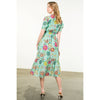 Maurice- Short Sleeve Floral Maxi Dress