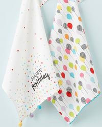 Birthday Party Tea Towel Set Of 2