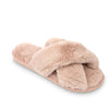 Plush Crossband Slide House Slippers